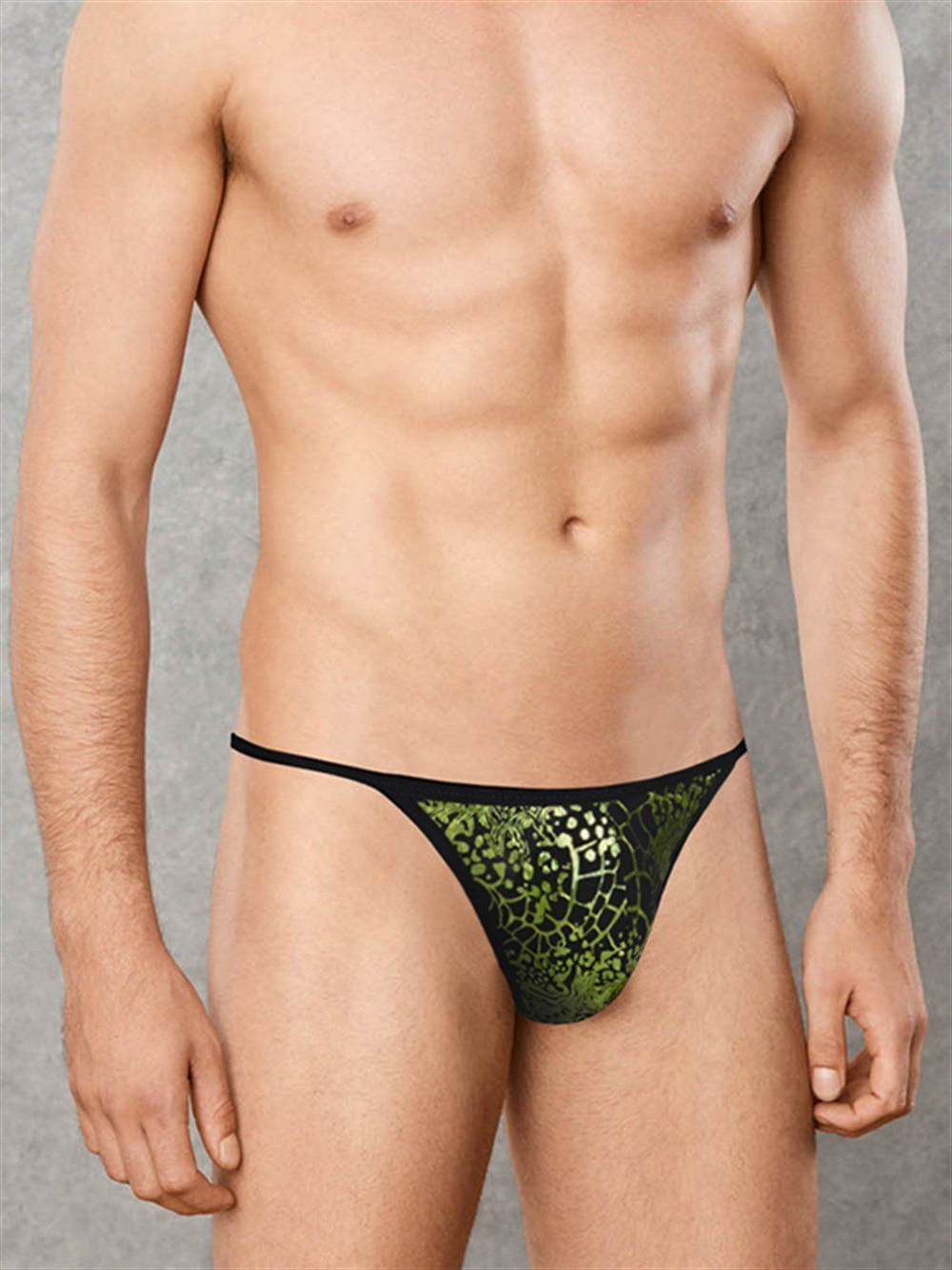 Мужские трусы-стринги с принтом Doreanse Space Venom (Размер: S) (Цвет: черный)