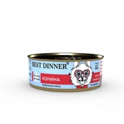 BEST DINNER Vet Profi Консервы для собак при проблемах пищеварения конина 0,1 кг