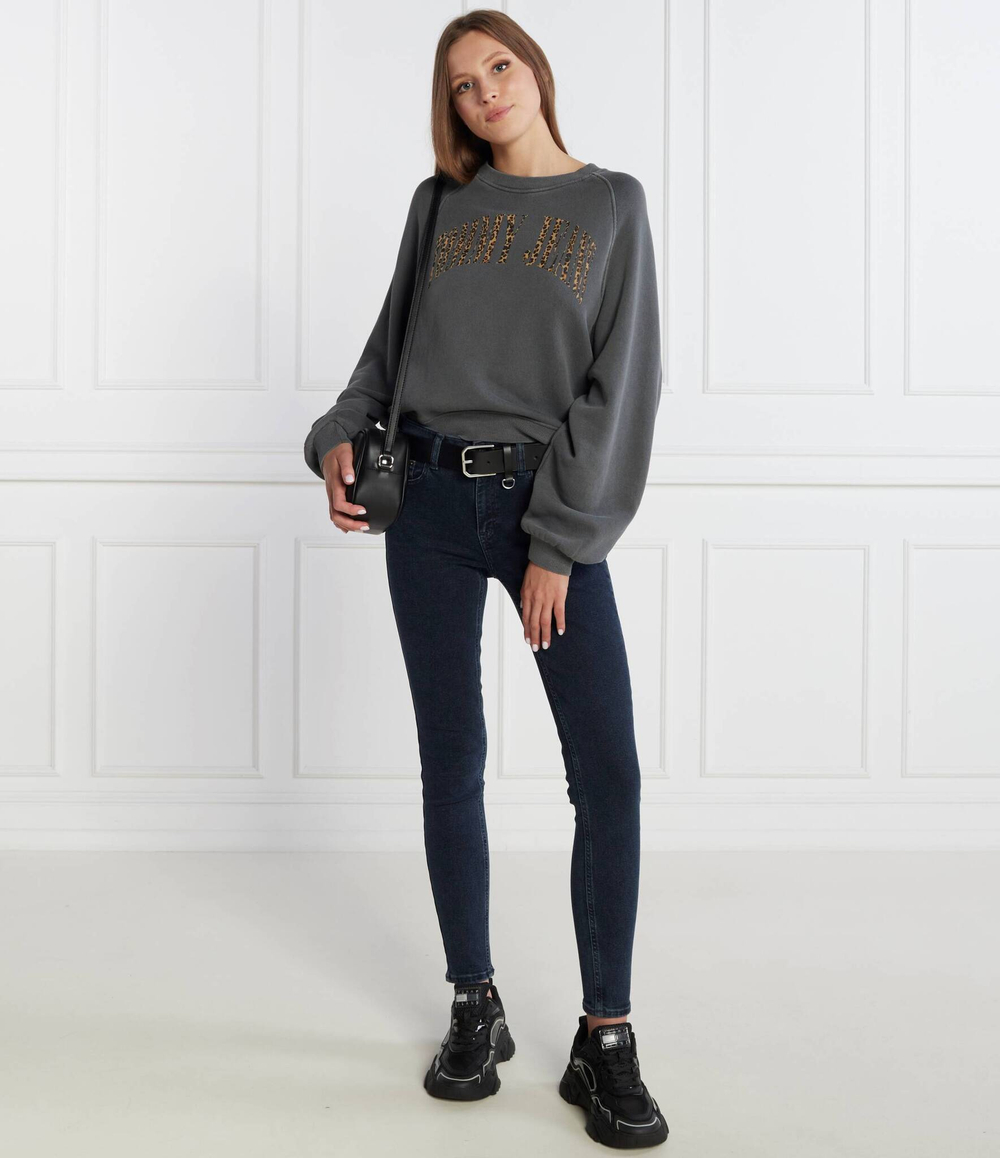 Худи LEO CREW Tommy Jeans - графитовый(DW0DW16409)