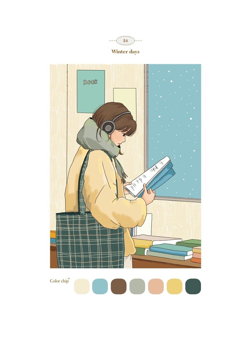 Picturesque day of Vision. Coloring Book