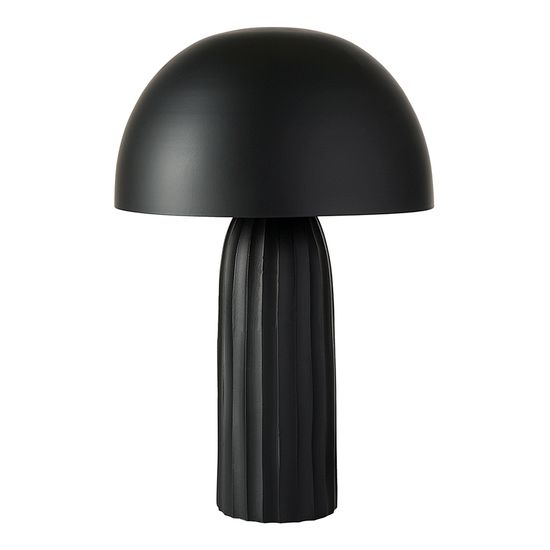 Лампа настольная texture sleek, D24х37 см, черная