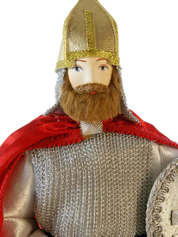 Кукла коллекционная в русском костюме Богатырь