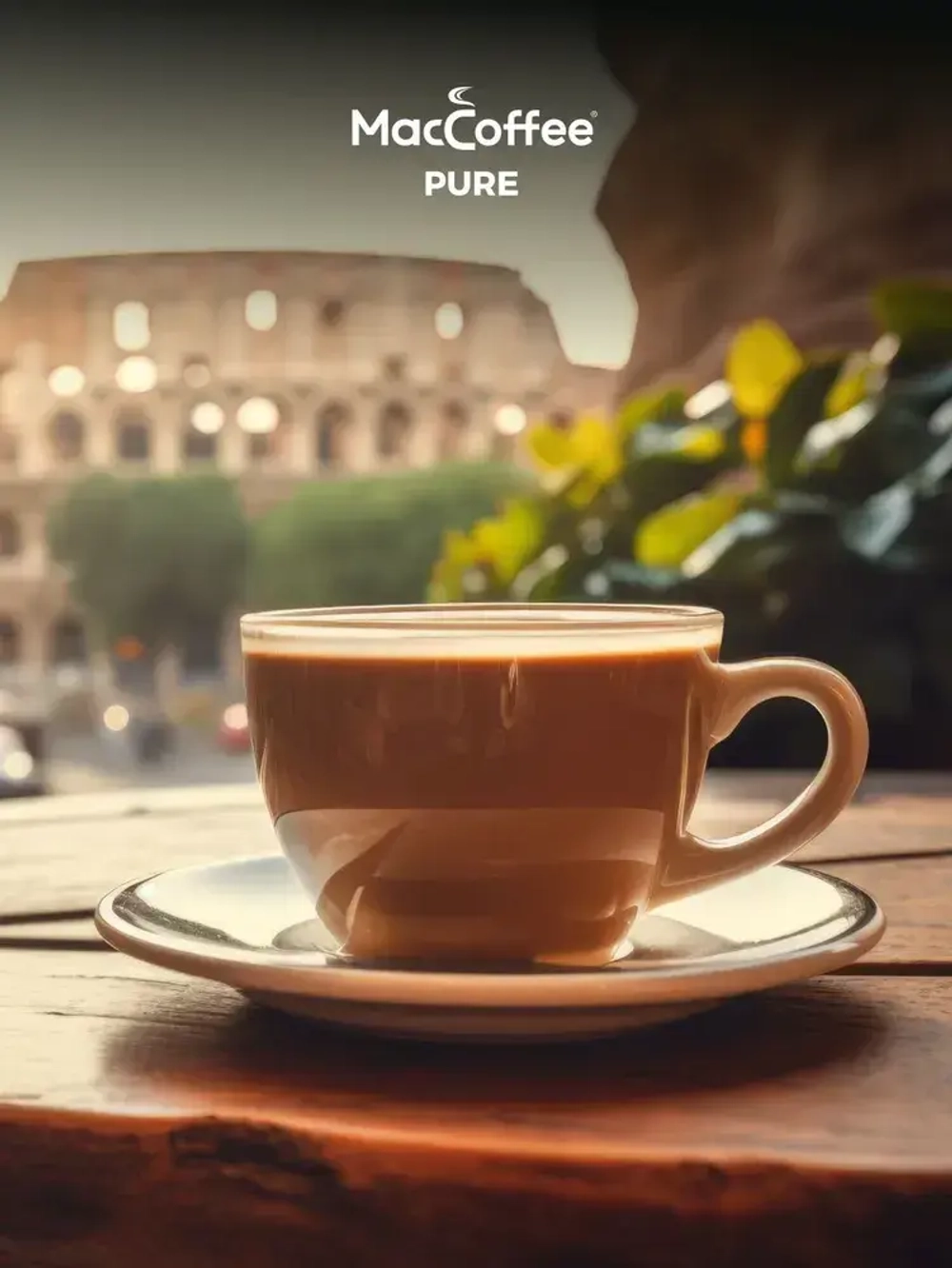 Кофе в зёрнах MacCoffee PURE Arabica Crema, 1 кг