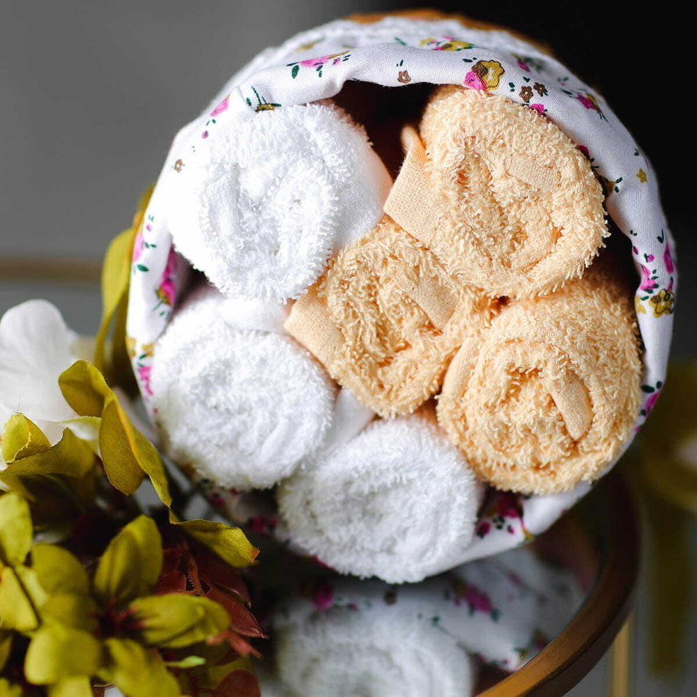 Набор полотенец 6шт 30x30 Arya home Garden желтый