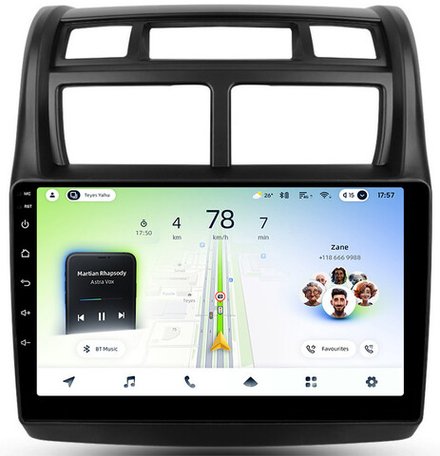 Магнитола для KIA Sportage 2 2008-2010 - Teyes CC4L монитор 9" IPS на Android 14, Snapdragon 662, CarPlay, 4G SIM-слот