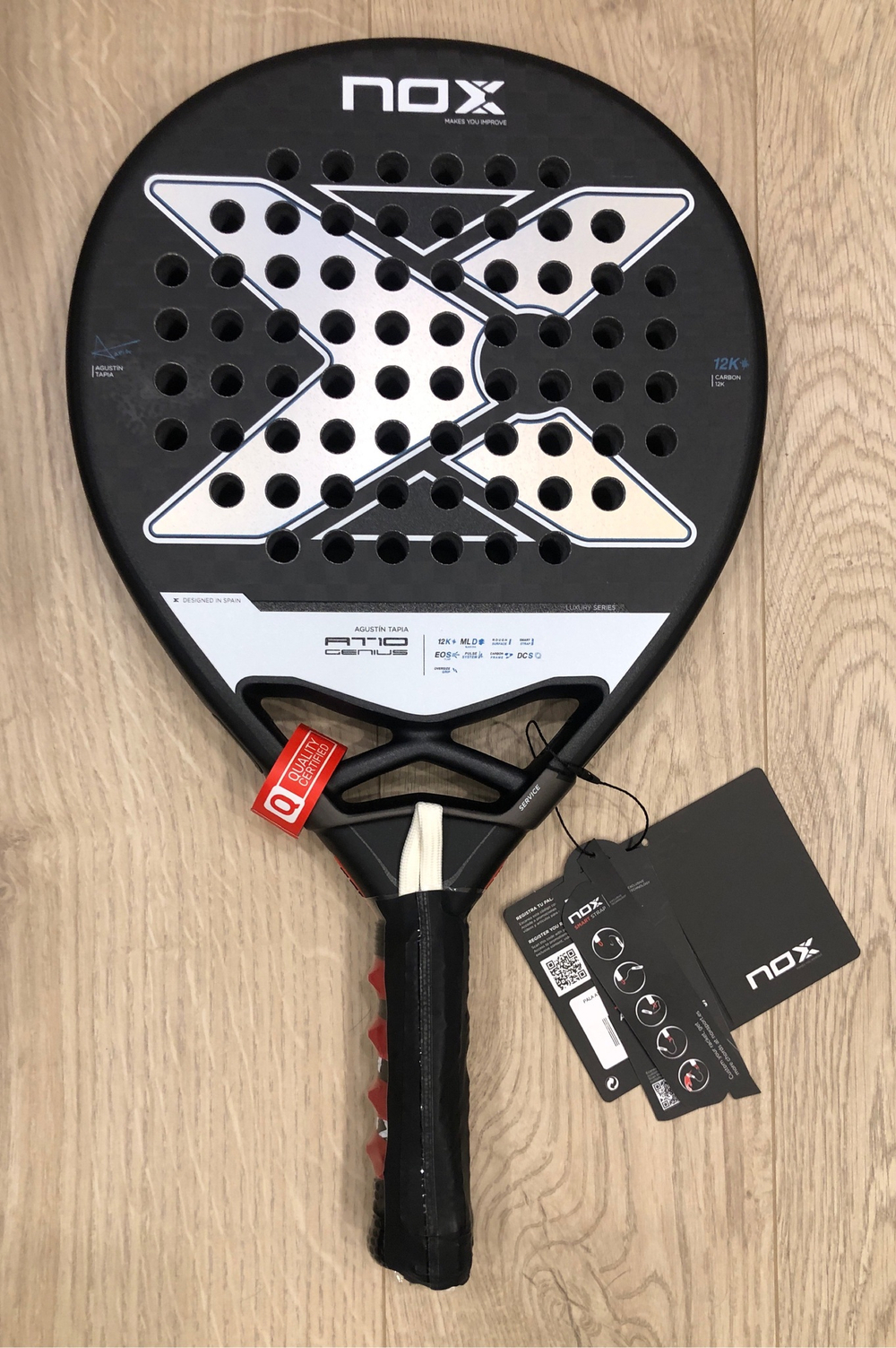 Ракетка для падел Nox AT10 Genius 12K 2.4 by Agustin Tapia