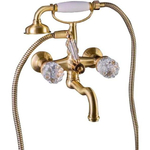 Смеситель для ванны Boheme Crystal 313-CRST Бронза с душевым гарнитуром