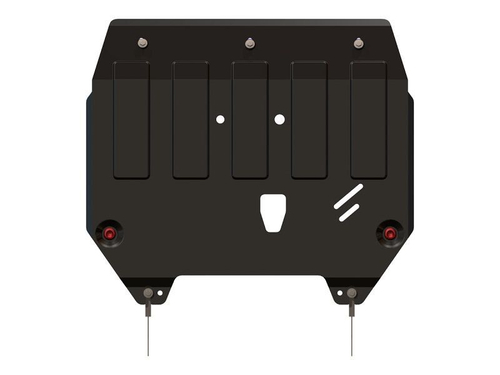 Защита картера двигателя, КПП (2 мм, сталь) для Kia Soul 2009-2014 (V = 1.6; 1.6d) Sheriff.11.1599