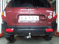 Фаркоп оцинкованный Galia H060A для Santa Fe 2001-2006, Santa Fe Classic 2007-2013(паспорт и сертификат в комплекте)(без электрики)