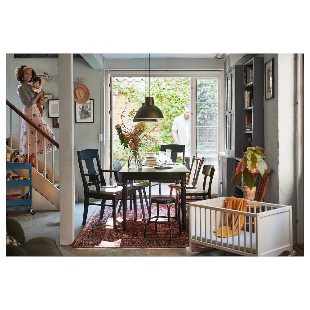 IKEA SKURUP  (ИКЕА СКУРУП)  -  Подвесной светильник, черный, 38 см