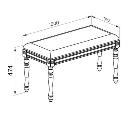 ЛУИДЖИ Банкетка двойная