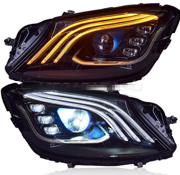 Передние фары Мерседес S-class W222 2014-2019 V1 type [Комплект Л+П; Полностью светодиодные]