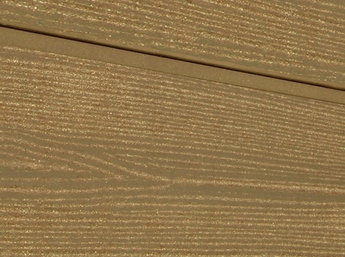 Cайдинг из ДПК SW Cedrus, радиальный распил. Цвет тик.