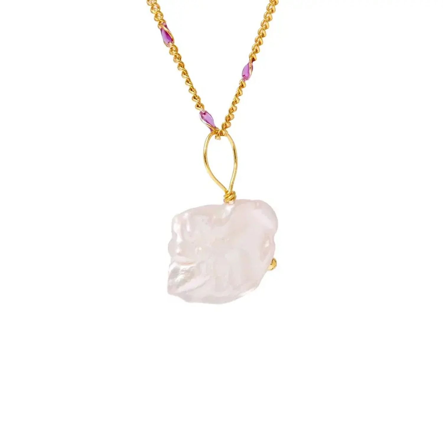 Колье Galini Pearl Charm Necklace