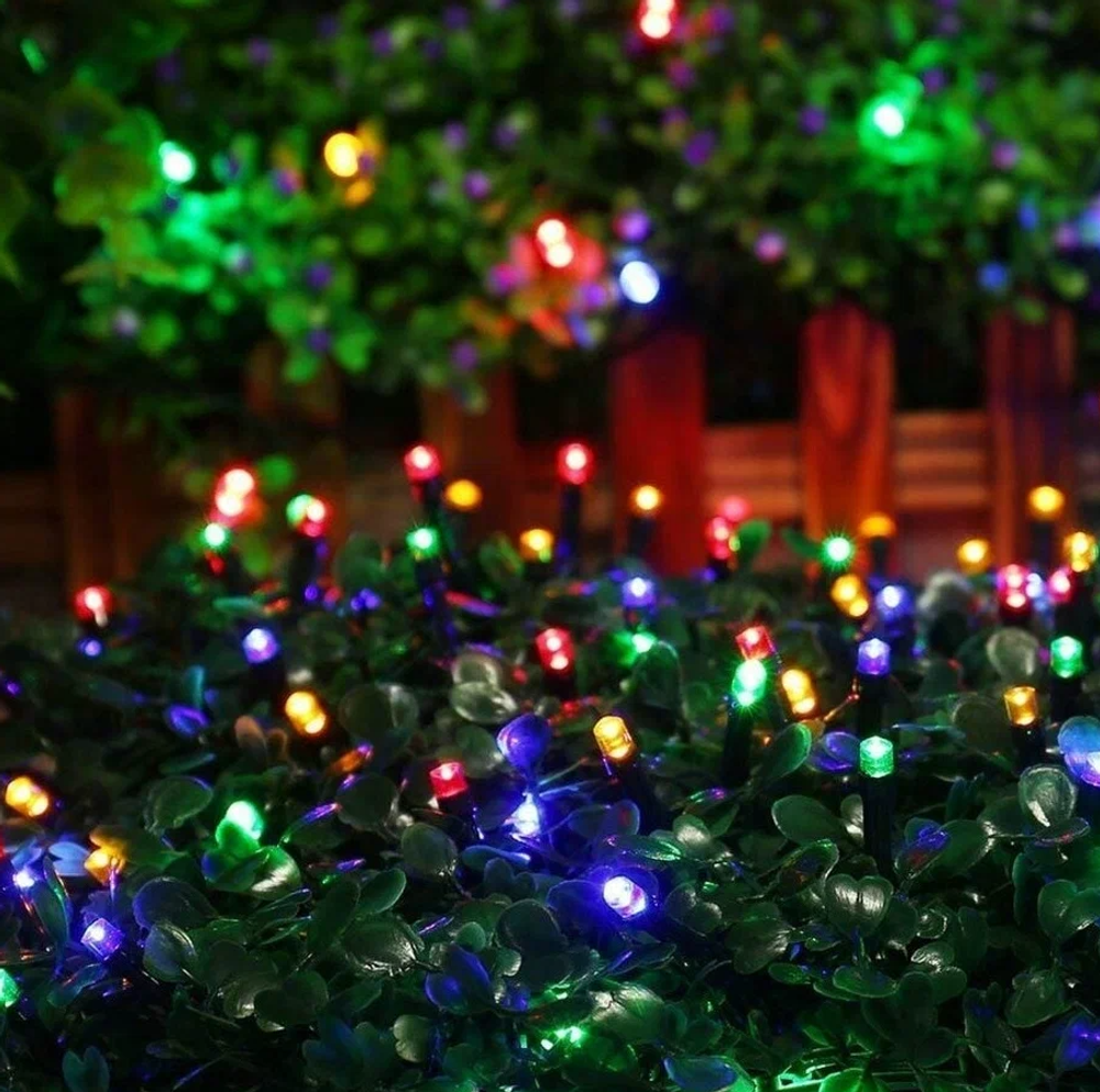 Гирлянда уличная LED50М "Кристаллы" Цветные (катушка)