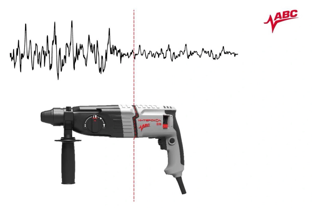 Трехрежимный перфоратор с виброзащитой ИНТЕРСКОЛ П-26/800АВС