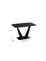 Стол кухонный обеденный раздвижной 130х80х75 см