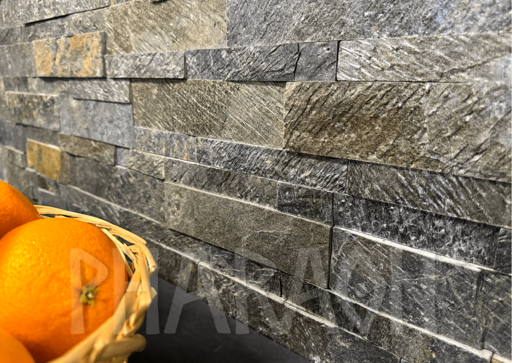 Натуральный камень Сланец Деоли Грин / Deoli Green Pharaon 150x400x8-16 Модерн