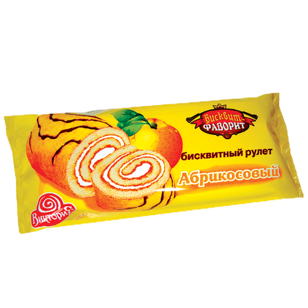 Рулет Бисквит-фаворит Абрикосовый 150 гр