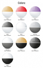 Стул пластиковый, Siesta Contract Miss Bibi, черный, прозрачный