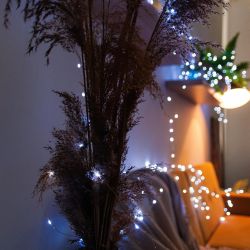 ULD-S10000-1000-DTA-RC WHITE IP44 DEW Гирлянда светодиодная Роса. 100м. 1000 светодиодов. Белый свет. Пульт ДУ в-к. Провод прозрачный. ТМ Uniel