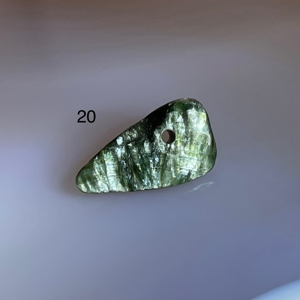 51584 Серафинит Бусина крошка 11-16мм-92