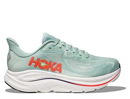Мужские беговые кроссовки Hoka Clifton 10 M зелёно-оранжевые