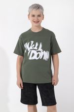 Фуфайка (футболка) для мальчика  Леон-3 Виотекс ХАКИ