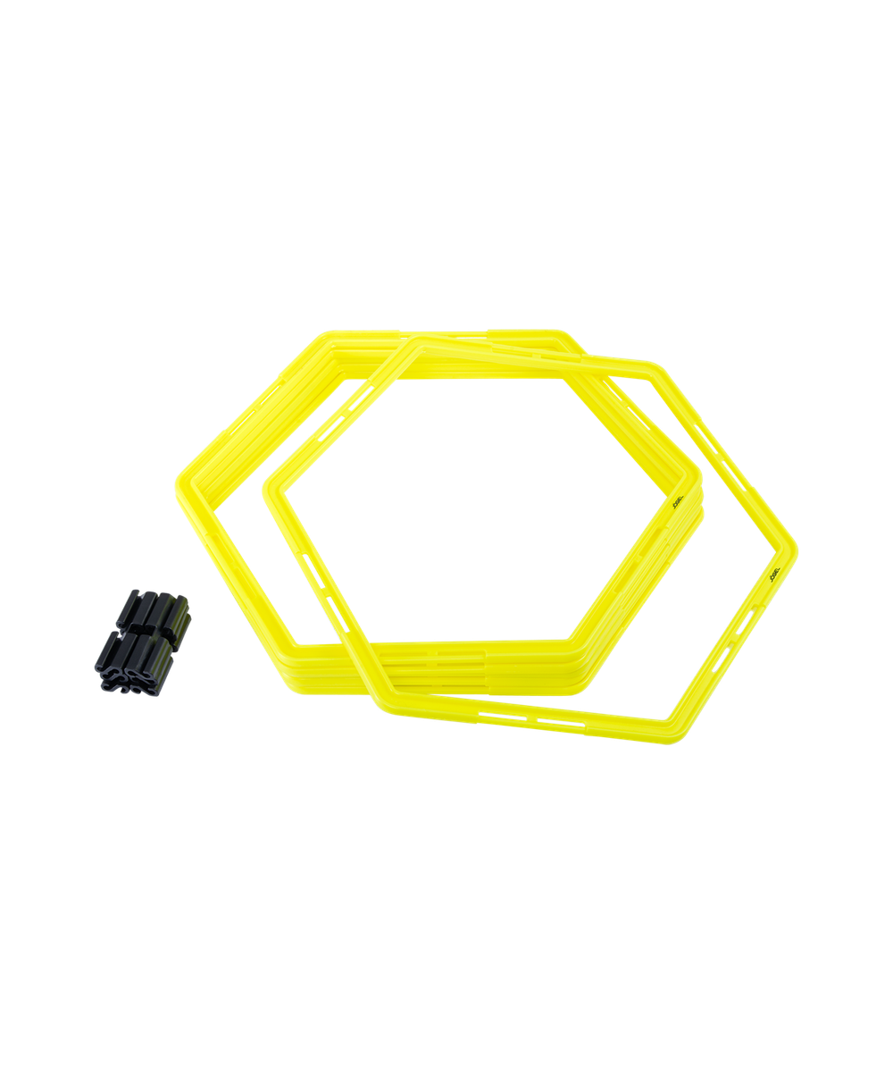 Набор шестиугольных напольных обручей Agility Hoops JA-216, 6 шт.
