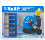 ЗУБР (d 4, 6, 8, 10, 12 мм, Р60), Набор алмазных трубчатых сверл с кондуктором, Профессионал (29851-H6)