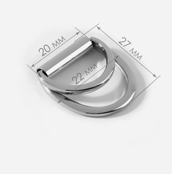 Полукольцо для сумки двойное 15, 20, 25 мм