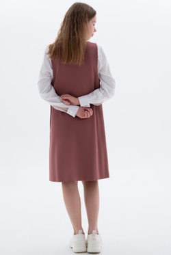 Трикотажный сарафан 3514АЕ, кирпичный #234Ке083514АЕ