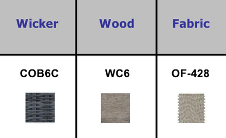 Комплект плетеной мебели Tagliamento Jura, серый, натуральный