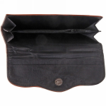 Кошелек женский «Egoistka», 3 кармана, цвет черный, коричневый, красный и пудровый, 19,5*9*1,5см