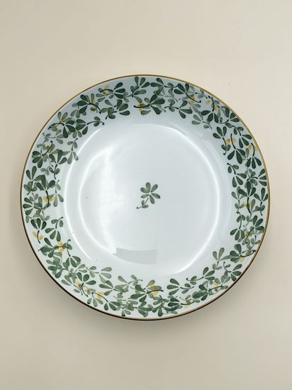 Тарелка 20 см. "Япония" зеленый декор