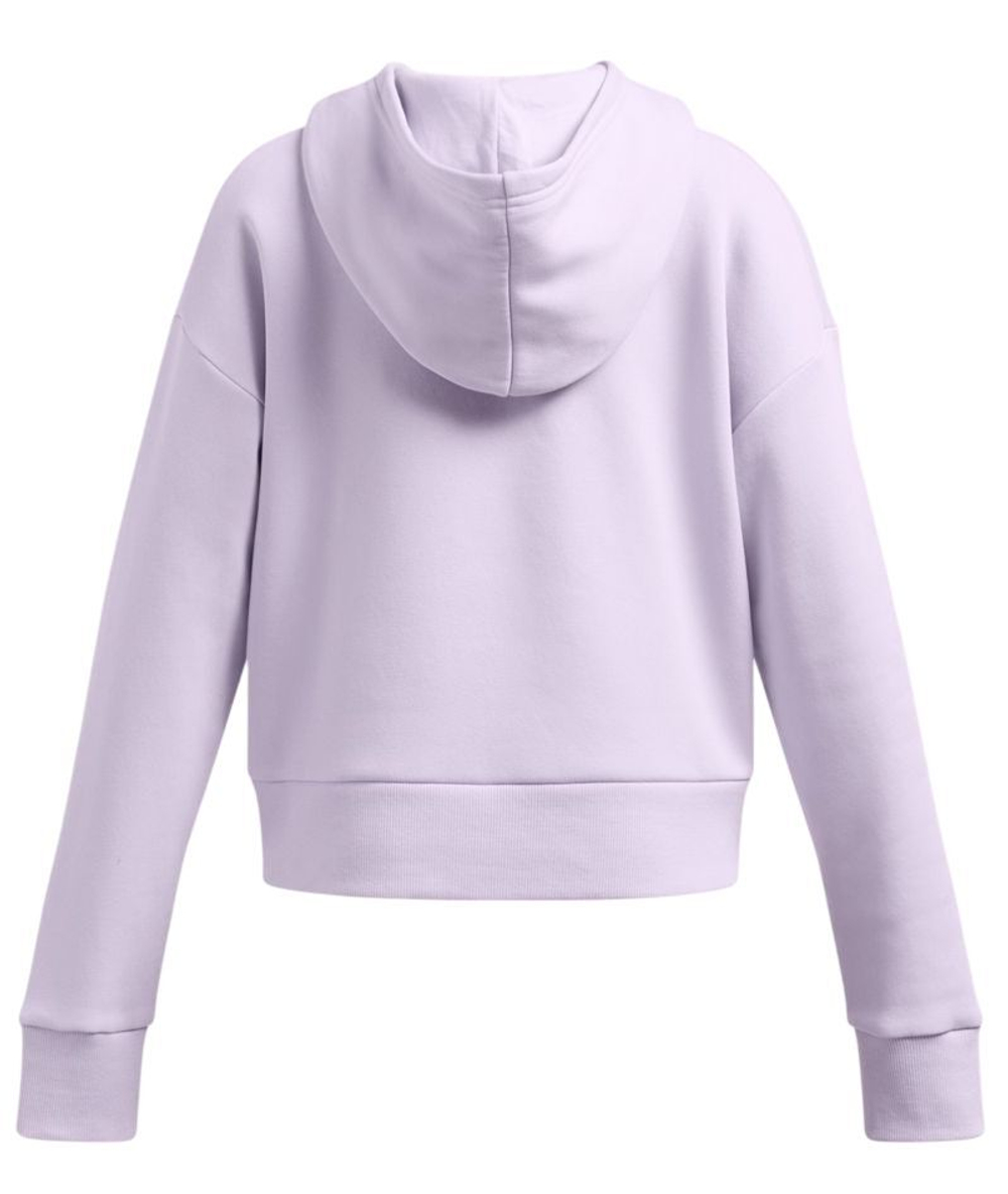 Кофта для девочки теннисная  Under Armour Girls UA Rival Fleece Crop Hoodie - Фиолетовый