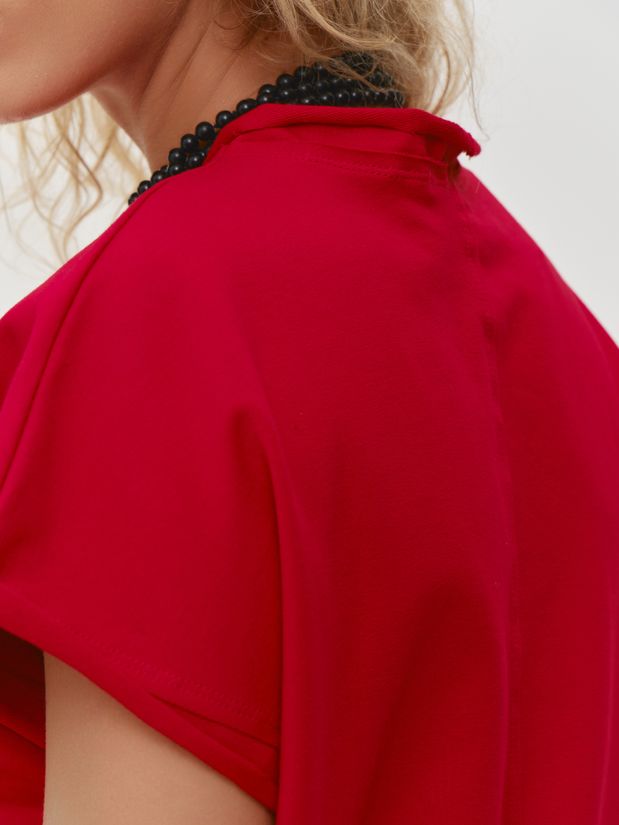 Футболка жилетка, красная