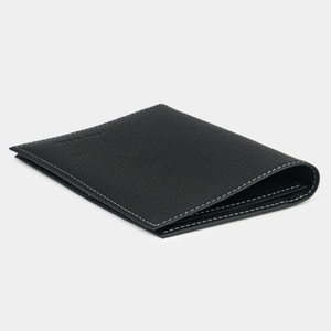 Кожаная обложка для паспорта и автодокументов, теленок черного цвета