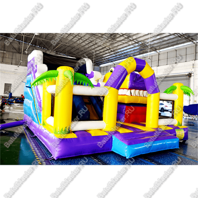 Коммерческий батут "Белый клык" с немеханизированной головой, размер 6*5*4 м