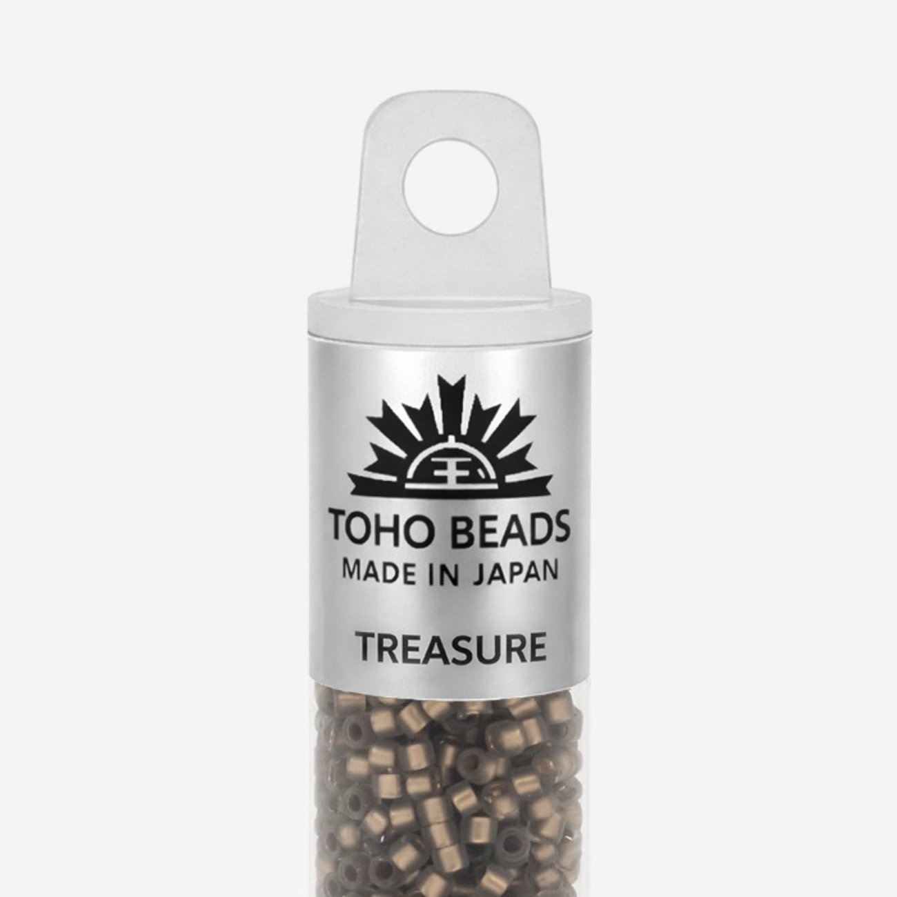 Японский бисер TOHO Treasure (№999FM), с внутренним золочением, матовый