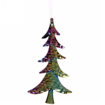 Подвеска «Елочка блестящая» 12 см, хамелеон