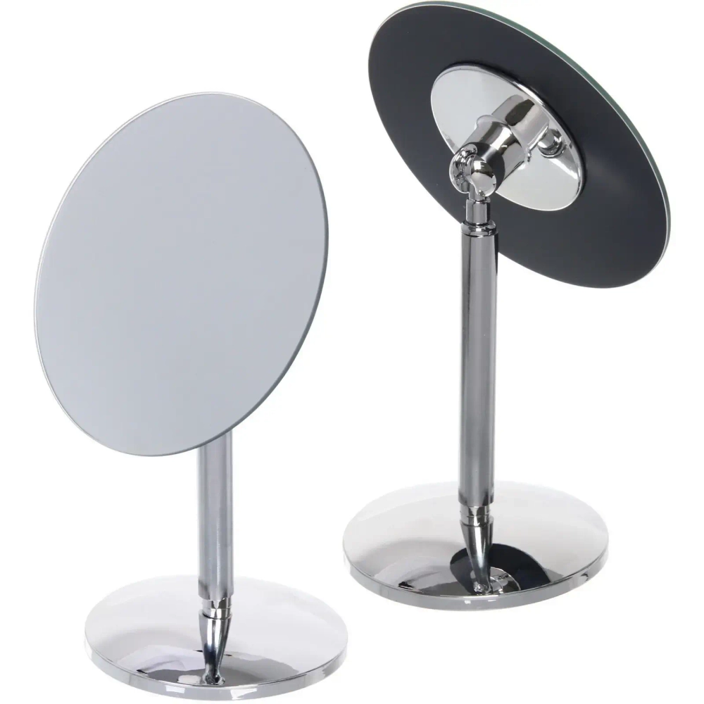 Зеркало настольное «ФОРТУНА БРИ», круглое, цвет металл, 23*13,5см (коробка)