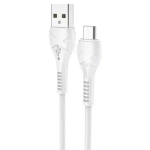 Кабель USB - MicroUSB HOCO X37 2,4A (белый) 1м
