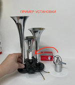 Клапан пневматический электромагнитный 12В-24В для сигнала, серый, TG (1 шт.) -