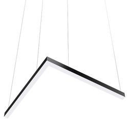 Светильник потолочный Г-образный 180вт 1200x600x80мм