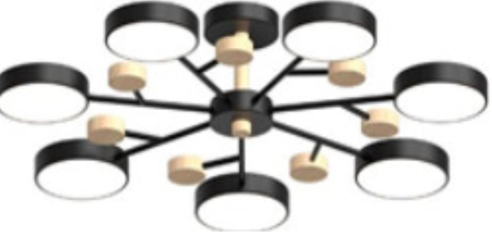 Потолочный светодиодный светильник LED4U L3205-800 BK