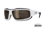 Спортивные очки LiP Typhoon / Gloss White - Black / Zeiss/ PA Polarized / Methane Brown Lens