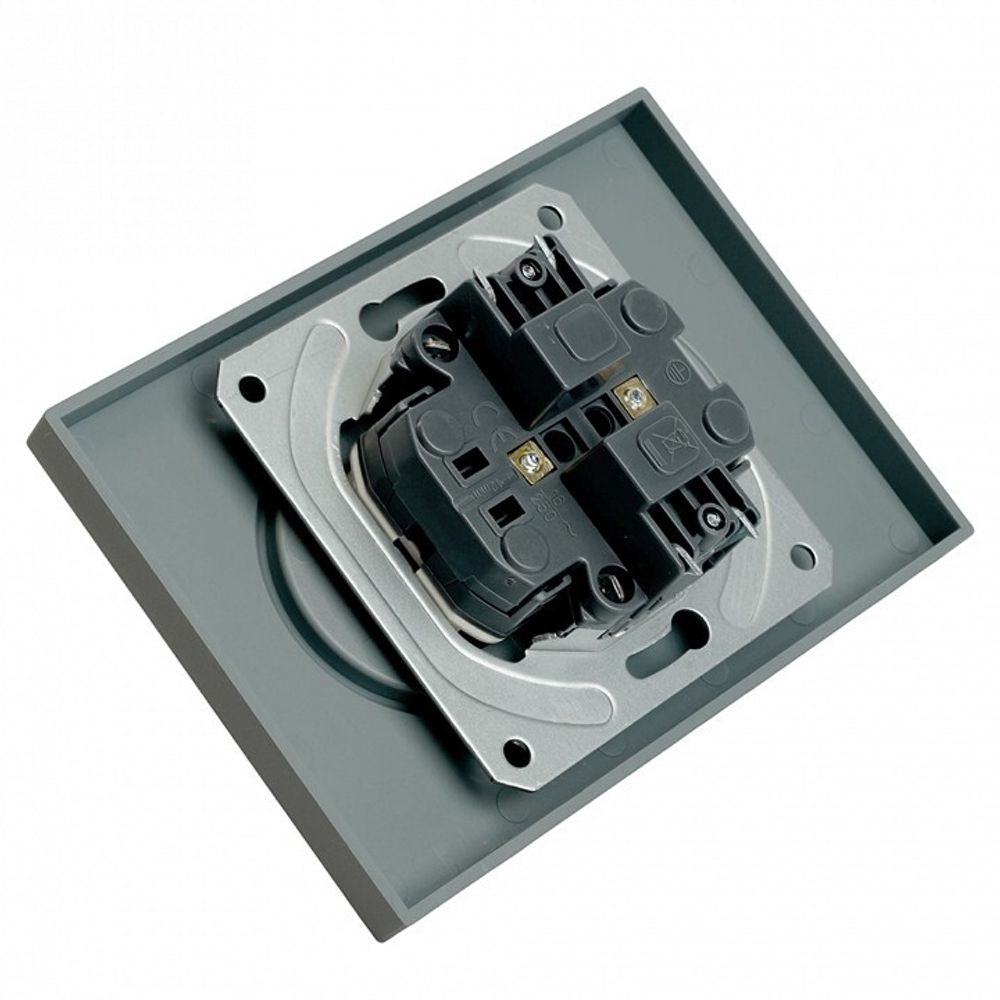 Розетка двойная без заземления и со шторкой Stekker Эмили 49955