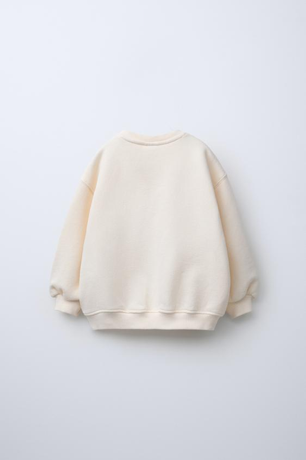 ZARA ТОЛСТОВКА С ПРИНТОМ «МЕДВЕЖОНОК», ЭКРЮ