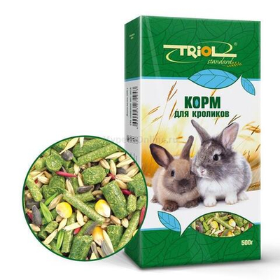 Корм для кроликов, 500г, Тriol Standard